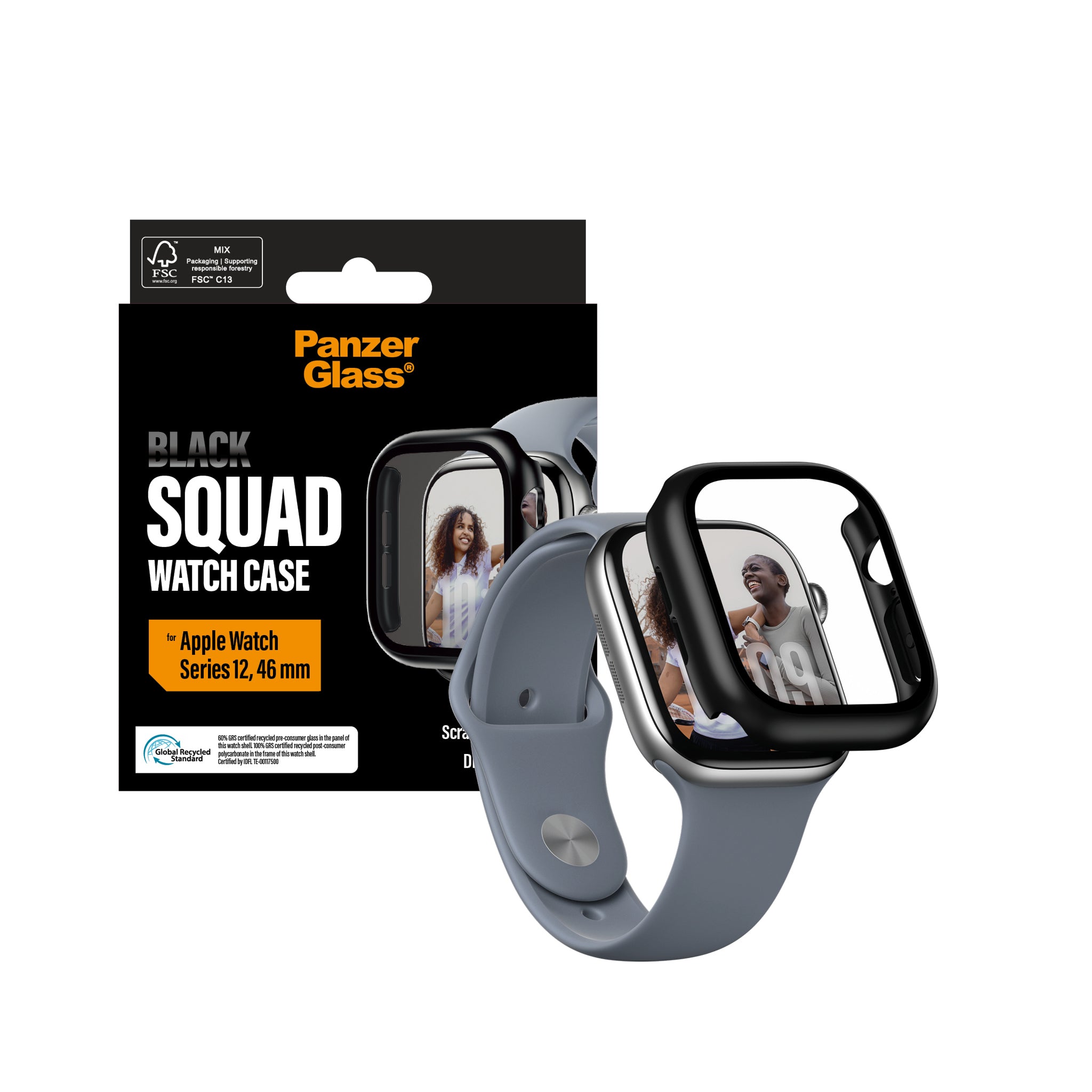 PanzerGlass® Full body Case Black Apple Watch Series 12 | 46mm